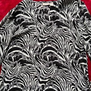 Zebra Print Blouse